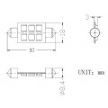 4X37mm6SMD-CW 37mm High Power 6 SMD LED Festoon Dome Bulb, 12 Volt, 1.2 Watt, 120 Lumen, White (6000K), Pack of 4 Bulbs