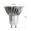 Dimmable 4W GU10 LED Bulbs, 35W Equivalent, Recessed Lighting, Track Lighting, Warm White