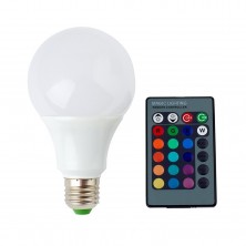 Hot Fashion 110-220v 5w (30w) E27 Color Change RGB LED Light Bulbs Lamp with Remote Controller Home Bulb Lights ,Office Bulb Lights ,Party Bulb Lights