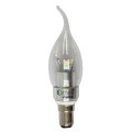 Flame Tip LED 40w b15 led candle lamp 3w 360 degree light chandelier bulbs