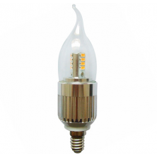 Flame Tip 6-Pack LED Candle Bulb Dimmable 7 Watt E14 Base for Chandeliers Light Bulb Warm White 3000k