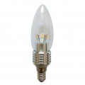 LED Candle Bulb Dimmable 5 Watt E14 Base for Chandeliers Light Bulb Bullet Top Cool white 5850-6000k