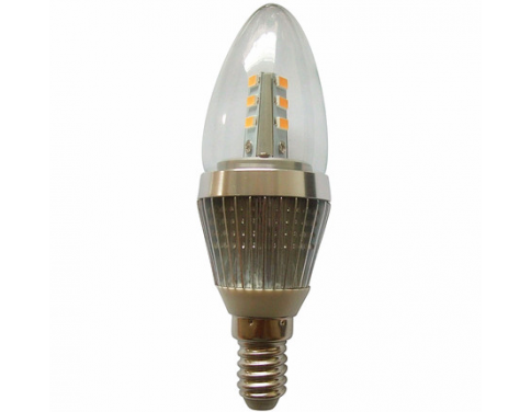 LED Light 7 Watt E14 Base LED Candle Bulb 60w 60watt Bullet top Chandelier Light Bulbs