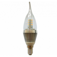 LED Light 7 Watt E14 Base LED Candle Bulb 60w 60watt Flame Bent tip Chandelier Light Bulbs