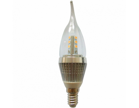 LED Light 7 Watt E14 Base LED Candle Bulb 60w 60watt Flame Bent tip Chandelier Light Bulbs