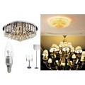 LED Candelabra Bulb Warm White and Non-Dimmable 5 Watt 110V Energy Saving E27 LED Lighting