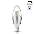 6-Watt Dimmable LED Chandelier Bulb,60-Watt Incandescent Bulb Equivalent,E12 Candelabra Base,550 Lumens LED Lights,Torpedo Shape