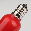 E12 0.3W 1-LED 15LM Red Light Candle Lamp Bulb (2-Pack, 110-220V)