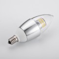 6-Watt Dimmable LED Chandelier Bulb,60-Watt Incandescent Bulb Equivalent,E12 Candelabra Base,550 Lumens LED Lights,Torpedo Shape