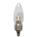 10X NEWEST LEDS Flame Tip LED Candelabra Bulb 110V 350 Lumens E12 Base 5W Cool white Dimmable Chandelier Light bulbs