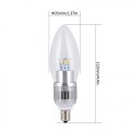 6-Pack Dimmable E12 LED Candelabra Bulbs 4.5w 280lm 35w incandescent replacement Cool White 6000k light for Chandeier