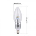 6-Pack Dimmable E12 LED Candelabra Bulbs 4.5w 280lm 35w incandescent replacement Natural Daylight White 4000k light for Chandeier