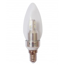 6-Pack Dimmable LED Candelabra Base Light Bulbs E12 3W Replaces 40w 3850 - 4250k Natural Daylight Blunt Tip