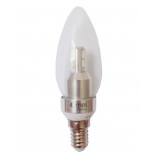 6-Pack Dimmable LED Candelabra Base Light Bulbs E12 3W Replaces 40w 3850 - 4250k Natural Daylight Blunt Tip