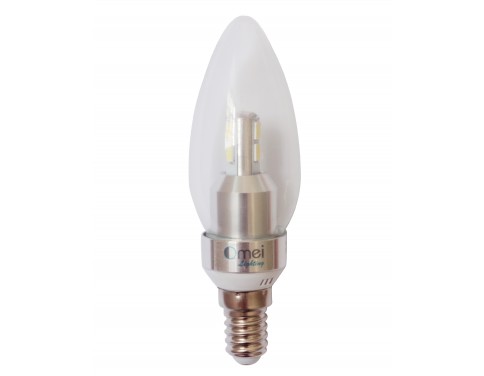 Dimmable LED Candelabra Base Light Bulbs E14 3W Replaces 40w 3850 - 4250k Natural Daylight Blunt Tip Chandelier Light Bulb