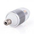 LED Candelabra Bulb 1-Pack,7W, e12 ac110v dimmable warm Wite 2850K Silver LED Candelabra bulb,e12 bullet top small size led bulb, 60w E12 Candelabra bulbs Replacement