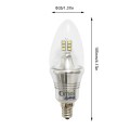 4-Pack 40 - 60 Watt Equivalent Dimmable B12 Decorative Candle LED Light Bulb With Warm Glow Effect, Candleabra Base
