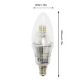 60 Watt Equivalent Dimmable B12 Decorative Candle LED Light Bulb With Warm Glow Effect, Candleabra Base