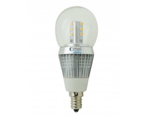 OmaiLighting Chandelier LED Bulb E12 Candelabra Base Light Bulbs 5w Natural Daylight White 4000k globe Lamps