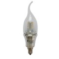 6-Pack E12 6W LED Candelabra Base 60w 60 watt candle light bulb Bent Flame tip bulbs