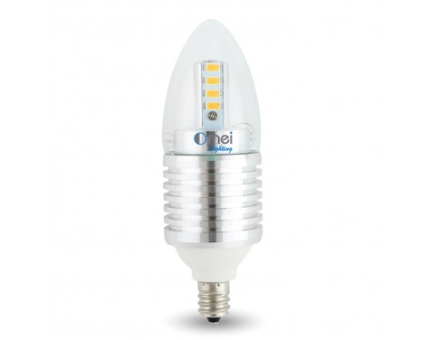 Dimmable 7W E12 LED Candelabra Bulb Chandelier Bulb Candle Bulb 60W Candelabra Bulbs Replacement 580 - 620 Lumens Cool White 5850-6520K