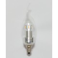 US IN-STOCK Pure White E12 LED Chandelier Bulb Candelabra Bulb Bent Tip Flamp Tip 40 Watt Incandescent Bulb Replacement