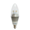 Dimmable LED Candelabra Bulb E12 5w 40watts Warm White Bullet top Chandelier Light bulbs 4-Pack