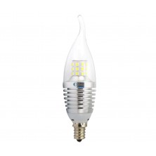 Flame Tip 6-Pack 7 Watt Daylight White 6000K Dimmable Ca35 LED E12 Candelabra Base 360 Degree Omni-direction Bulbs 