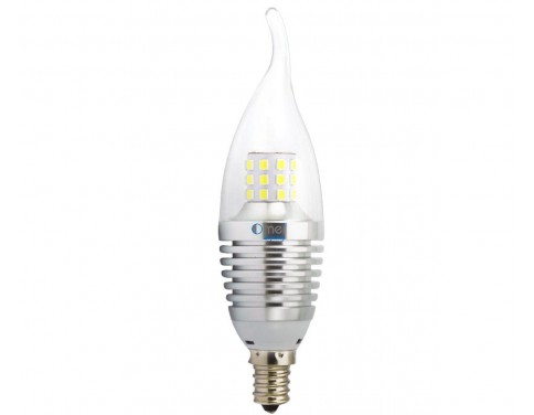 Flame Tip 6-Pack 7 Watt Daylight White 6000K Dimmable Ca35 LED E12 Candelabra Base 360 Degree Omni-direction Bulbs 