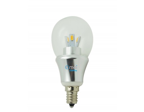 LED bulb E12 200 lumen, chandelier clear, 3.0 Watts, Small LED Light Bulb