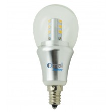 OmaiLighting 6-Pack LED Candelabra Base E12 Chandelier Light Bulbs 6w Natural Daylight White 4000k globe Lamps