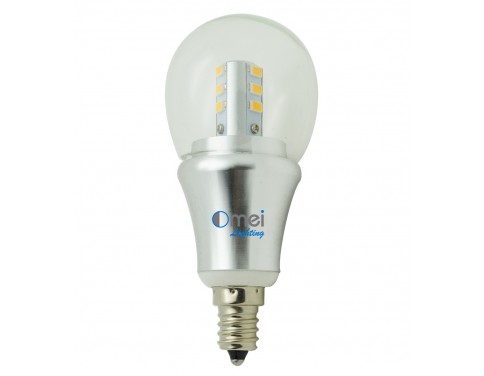 OmaiLighting 6-Pack LED Candelabra Base E12 Chandelier Light Bulbs 6w Warm White 3000k globe Lamps