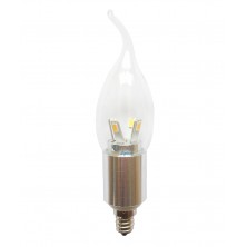 LED Chandelier light bulbs with Candelabra Base led E12 5w 40watt dimmable Pure Daylight White 6000k bulbs