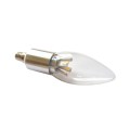 Torpedo E12 Dimmable LED Filament Bulb 5w 45 watt Pure Daylight White 6000k Candelabra Base bulb 360 Degree Beam Angle
