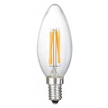 C35 6-Watt LED Filament Candelabra Bulb - Dimmable Torpedo Tip - Soft White 2700K - E12 Base - Equivalent to 60W Incandescent Chandelier Bulb - 360 Degree Beam Angle, 6 Pack