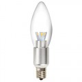 led candelabra bulb daylight white 6000k dimmable e12 bulb 3w 40watts 280lm base bulbs