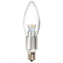 led candelabra bulb daylight white 6000k dimmable e12 bulb 3w 40watts 280lm base bulbs