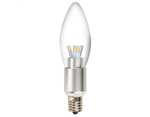 led candelabra bulb daylight white 6000k dimmable e12 bulb 3w 40watts 280lm base bulbs