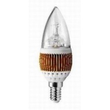 Dimmable 4W LED Torpedo Chandelier Bulb E12 Candelabra Base 120V