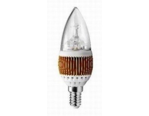 Dimmable 4W LED Torpedo Chandelier Bulb E12 Candelabra Base 120V