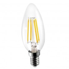 6-Pack led filament bulb 3000k candle led e12 400 lumens 40 watt vintage led bulb bulbs