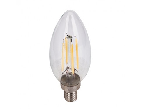 Cool White LED Filament Candelabra ,e12 LED Filament Light Bulb, LED Filament Bulb Dimmable,5w B10 LED Filament Chandelier Bulb