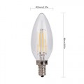 Cool White LED Filament Candelabra ,e12 LED Filament Light Bulb, LED Filament Bulb Dimmable,5w B10 LED Filament Chandelier Bulb