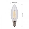 Cool White LED Filament Candelabra ,e12 LED Filament Light Bulb, LED Filament Bulb Dimmable,5w B10 LED Filament Chandelier Bulb