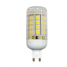 Durable Stripe Plastic Cover Dimmable G9 Base 7W 36 5050 SMD LED Corn Light Bulb 6-Pcak