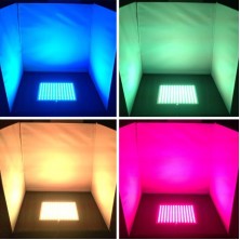 Color-changing RGB LED Light Plate Light Board - 12V 36W DMX Compatible 156LEDs 7inch*7inch for Project Lighting, Party Lighting, Creative Design