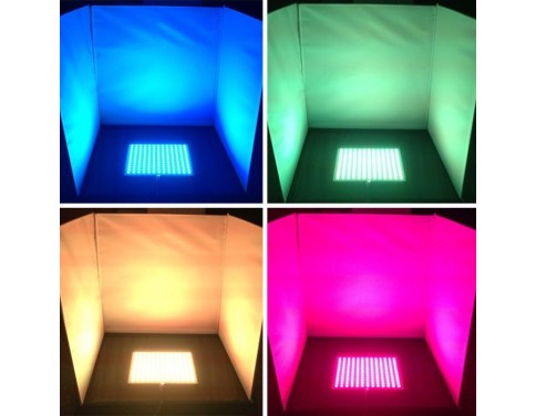 Color-changing RGB LED Light Plate Light Board - 12V 36W DMX Compatible 156LEDs 7inch*7inch for Project Lighting, Party Lighting, Creative Design