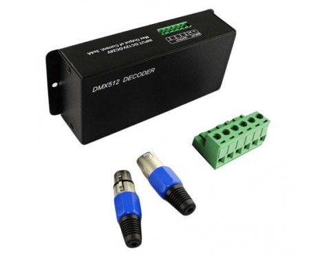 Musical Professional Selection DMX512 4A 3 Channels Decoder Controller Dimmer for RGB LED Light Strip DC12V-24V DMX 512