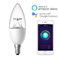 LED Candalabra Bulb E12 Base Smart Light Bulbs, Dimmable E12 Ceiling Fan Light Bulb 40W Equivalent, Candle Bulb Chandelier Kitchen Light Works with Alexa HomeKit Google Assistant IFTTT