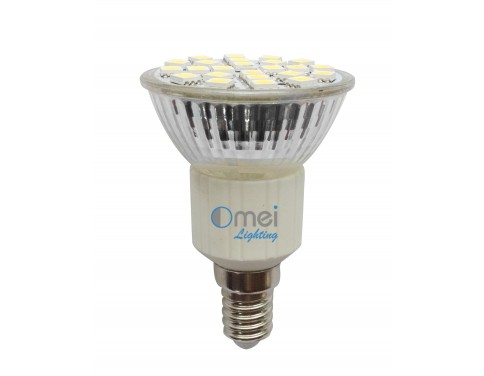 E14 5050 SMD 24-LED Cool White 130-150LM 3w Light Bulb 